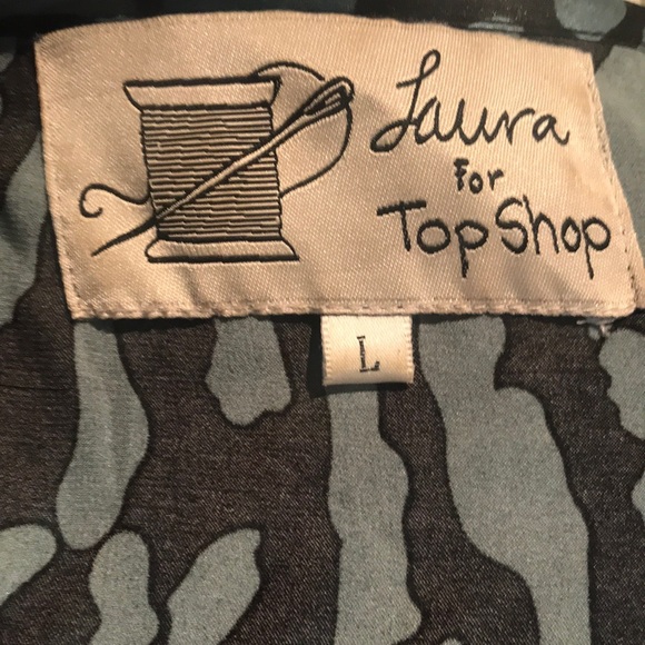“TOPSHOP” for “LAURA” 80’s Embroidered Dress. - Picture 13 of 13